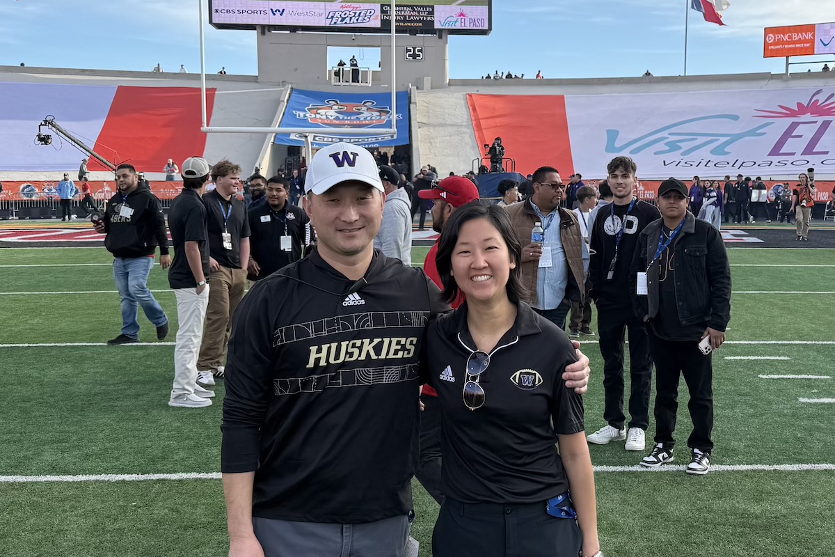 Dr. Kweon Sports Medicine Fellow Dr. Michelle Son at the 2025 Sun Bowl