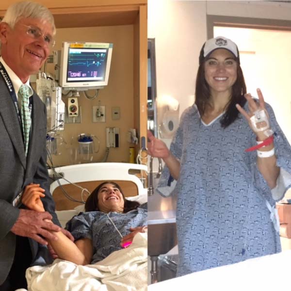 Dr. Matsen with Hope Solo