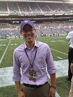 Dr. Albert Gee at Husky football game at Century Link field